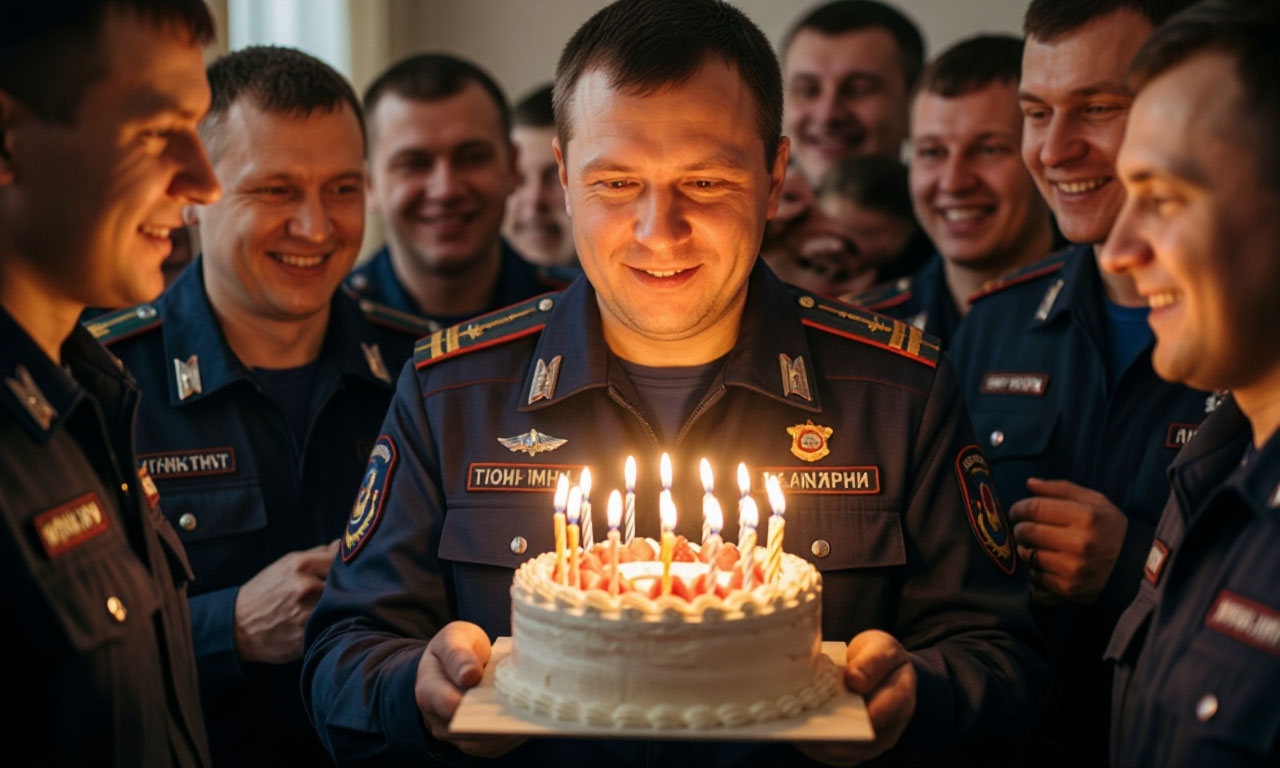 поздравляем сотрудника мчс